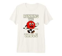 Running The Table Retro Billiards Pool Ball Player Premium T-Shirt