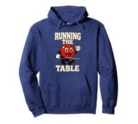Running The Table Retro Billiards Pool Ball Player Pullover Hoodie
