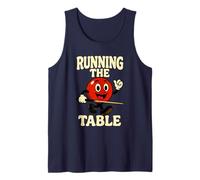 Running The Table Retro Billiards Pool Ball Player Tank Top