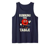 Running The Table Retro Billiards Pool Ball Player Tank Top