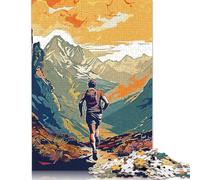 Running Through Mount Jigsaw Puzzles For Adults 1000 Piece Jigsaws Puzzles 1000 Piece Puzzles For Adults Puzzle Games Toys Gift for 1000pcs (75x50cm)