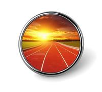 Running Track Sunset Backpack Pin Cute Brooch Decoration Brooches for Women Mens Lapel Pins for Suits Fashion Button Badges for Hat Backpacks Purses Jackets Shirt Suit Lapels-Square