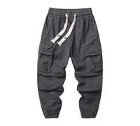 Running Trainers Men,Men's Retro Workwear Cargo Pants for Spring Fall Season with Secure Zipper Pockets and Adjustable Drawstring Waist Design