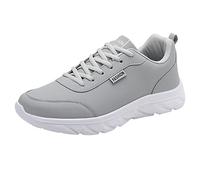 Running Trainers Men Non-Slip Sturdy Grip Black Trainers Arch Fit Lace-Up Walking Shoes Soft Cushioned Footbed Hiking Shoes Mountain Trekking Athletic Trainer Gym Fitness Jogging Walking