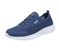 Running Trainers Men, Running Shoes Low Top Casual Sneakers Non-Slip Mesh Breathable Hollow Out Trainers Gym Trail Trekking Fitness Sneakers Outdoor Walking Trainer Lightweight Jogging Sneaker
