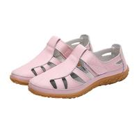 Running Trainers Womens Arch Support Casual Extra Wide Fit Trainers Ladies Walking Orthopaedic Shoes Adjustable Hook and Loop Athletic Sneakers Warehouse Pink