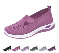 Running Trainers Womens Size 7 Wide Fitting Walking Sneakers for Women UK Lightweight Breathable Road Running Shoes Lightweight Anti-Slip Wedge Shoes with Arch Support Memory Foam