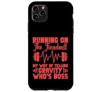 Running Treadmill Funny Training Runner Who's Boss Men Women Case for iPhone 11 Pro Max