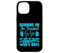 Running Treadmill Funny Training Runner Who's Boss Men Women Case for iPhone 14