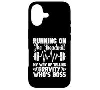 Running Treadmill Funny Training Runner Who's Boss Men Women Case for iPhone 17