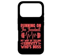 Running Treadmill Funny Training Runner Who's Boss Men Women Case for iPhone 17 Pro