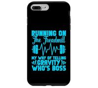 Running Treadmill Funny Training Runner Who's Boss Men Women Case for iPhone 7 Plus/8 Plus