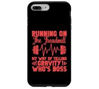 Running Treadmill Funny Training Runner Who's Boss Men Women Case for iPhone 7 Plus/8 Plus
