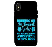 Running Treadmill Funny Training Runner Who's Boss Men Women Case for iPhone X/XS