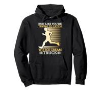 Running Trying To Catch The Ice Cream Truck Marathon Runner Pullover Hoodie