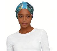 running unicorns Elastic Headscarf Hat Soft Light Comfort Breathable for Women Daily Wear and Sleep Cap