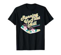 Running Up That Hill Retro Running Marathon Track Cross T-Shirt