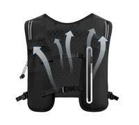 Running Vest Backpack, 4L Lightweight Hydration Running Pack, Adjustable Chest Straps + Reflective Safety Design, Water Bladder Bag Compatible, 36x30x3cm For Men, Cycling, Trail, Hiking