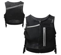 Running Vest for Men - Breathable Outdoor Chest Bag with Adjustable Straps Lightweight Hydration Pack | Sport Vest for Hiking Cycling Camping Gym Fitness Fit