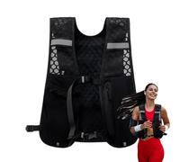 Running Vest - Phone Holder Chest Bag Hydration Pack - Lightweight Running Fanny Bag with 500ml Water Bottle Storage Pocket for Men and Women