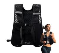 Running Vest - Reflective Chest Pack With Phone Holder, Lightweight Hydration Vest For Jogging | Fitness Fanny Bag, 500ml Water Bottle Pocket, Night Running Gear For Men, Women, Outdoor Sports With Ea
