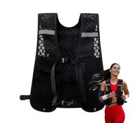 Running Vest - Reflective Hydration Chest Pack, Lightweight Phone Holder Fanny Bag, 500ml Water Bottle Storage Pocket, Adjustable Straps Design | Breathable Outdoor Running Hiking Cycling Trekking