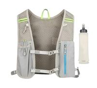 Running Vest - Reflective Water Bladder Backpack, 500ml Soft Bottle Included, Adjustable Strap, Breathable Design, Hydration Pack, Carry Water Bladder, Sports Accessory for Biking 8.27x2.76 Inches