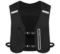 Running Vest - Running Backpacks Adjustable for Men Women - Equipped with A Water Bottle Compartment, Silent Zipper Pocket and Adjustable Elastic Buckle, Suitable for Trail, Climbing, Cycling