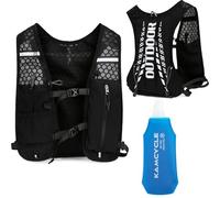 Running Vest Running Backpacks Lightweight Hydration Pack ,Hydration Backpack Water Backpack With 2l Bladder or 500ml Soft Flask (With 1pcs 500ml Soft Flask)