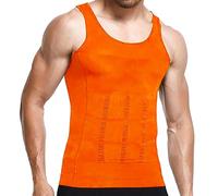 Running Vest Tank Top Men Workout Muscle Breathable Lightweight Sleeveless Summer Slim Boxing Training Gym Tank Top Men Orange