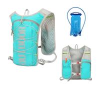 Running Vest with 1.5L Hydration Bladder Women Mens,Adjustable & Breathable Running Hydration Vest,Reflective Hydration Backpack for Cycling Hiking Marathon,Lightweight Backpacks (Green, one size)