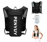 Running Vest with Water Bladder, Lightweight Reflective Running Hydration Vest, Adjustable Chest Straps 5L Running Backpack for Men Women for Outdoor Sports Marathon Hiking Cycling Climbing