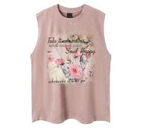 Running Vests Mens - Mens Sleeveless Top, Tank Top Singlet Be Still and Know Shirts for WoCasual Short Sleeve Tee Tops (L)