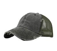 Running Visor, Buns Cap Ponytail Visor Trucker Unisex Baseball Hat Messy Baseball Caps