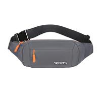 Running Waist Bag for Cycling, Adjustable Waist Bag, Microphone Belt Bag, Slim Running Belt Bag, Waist Bag, Runner Bag, Money Belt, Mobile Phone Holder, Slim Running Belt Bags for Dam, gray, see