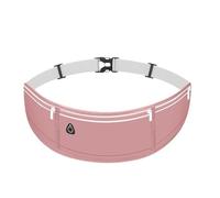 Running Waist Bag, Nylon Waterproof Material, Large Capacity, Multi-Function, Suitable for Commuting and Travel, Men's and Women's(Pink)