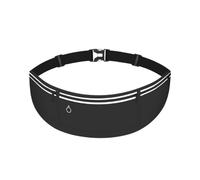 Running Waist Bag, Nylon Waterproof Material, Large Capacity, Multi-Function, Suitable for Commuting and Travel, Men's and Women's(Black)
