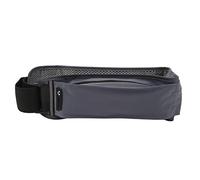Running Waist Belt Jogging Water Bottle Bag Multiple Pockets Adjustable Comfortable Polyurethane Reflective Strip for Exercise Fitness Travel 60 85cm (Gray)