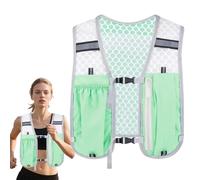 Running Water Vest - 40x30cm Nylon Construction, Lightweight Chest Pocket, Stable Water Storage, Breathable Sports Design | Jogging Hiking Cycling Camping Use With Balanced Fit Result