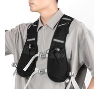 Running Water Vest - Reflective Hydration Pack, Lightweight Backpack with Soft Flask Pockets and Cell Phone Holder for Outdoor Use Cycling, Hiking, Mountaineering, Trail Running, Jogging, Camp