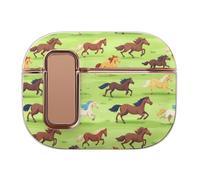 Running Wild Horses Headphone Case Compatible with Airpod Pro 2 Protective Cover Cute Hard Case