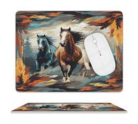 Running Wild Horses Mouse Pad Mouse Mat 10 X 8 Inch