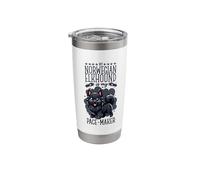 Running with Black Norwegian Elkhound Stainless Steel Insulated Tumbler