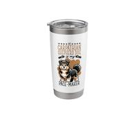 Running with Carpathian Shepherd Dog Stainless Steel Insulated Tumbler