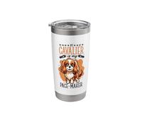 Running with Cavalier King Charles Spaniel Stainless Steel Insulated Tumbler