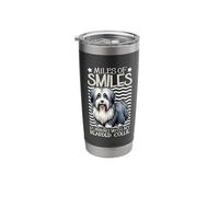 Running with My Bearded Collie Stainless Steel Insulated Tumbler