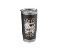 Running with My Dandie Dinmont Terrier Stainless Steel Insulated Tumbler