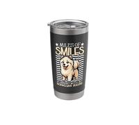 Running with My Norwegian Buhund Stainless Steel Insulated Tumbler