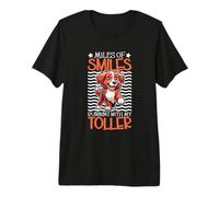 Running with My Nova Scotia Duck Tolling Retriever Premium T-Shirt