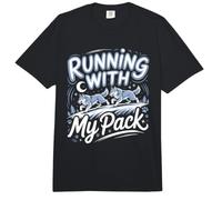 Running with My Pack Wolf Wolves Comfort Colors Adult Heavyweight T-Shirt